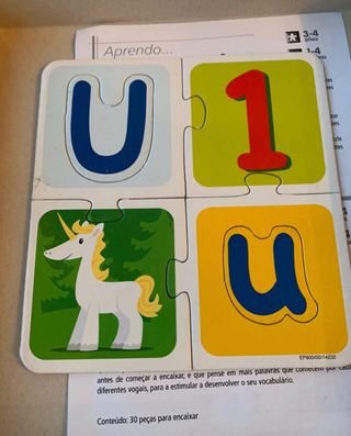 Puzzle las vocales Educa