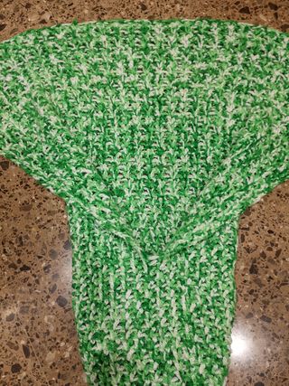 Manta crochet cola sirena hecha a mano