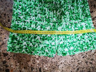 Manta crochet cola sirena hecha a mano