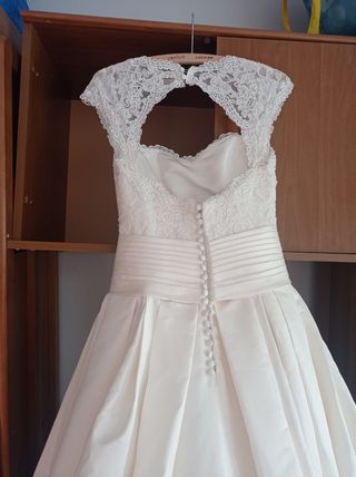 Vestido novia blanco talla 36