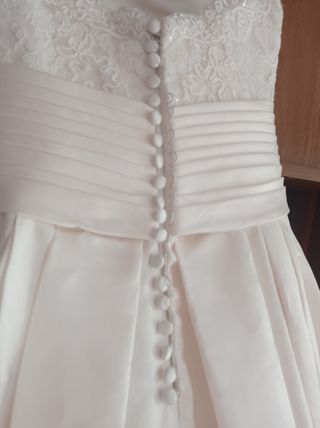 Vestido novia blanco talla 36