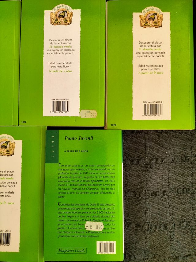 Lote n°18 de libros en castellano para 9 años