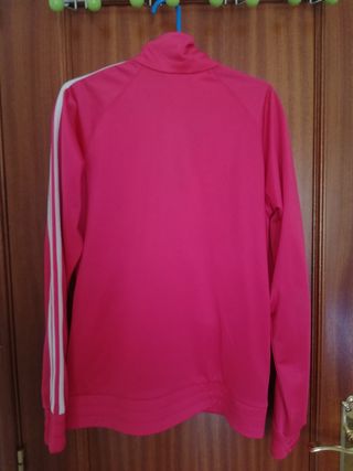 Chaqueta Adidas de chándal rosa, talla M