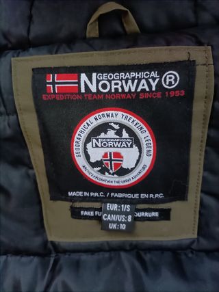 Chaqueta Parka Verde Geographical Norway