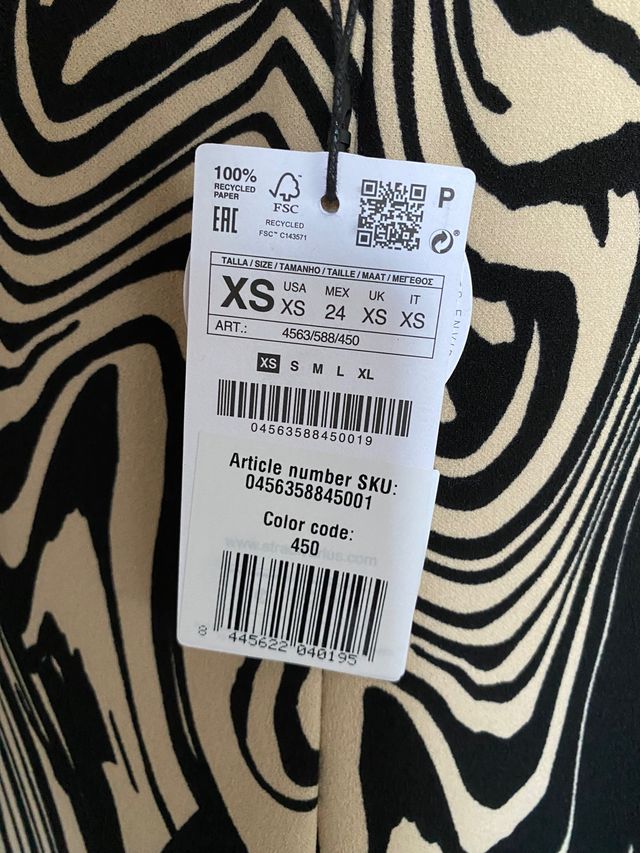 Pantalón campana print Stradivarius