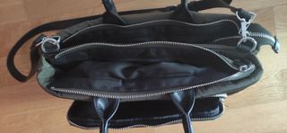 Bolso acolchado de nylon verde militar