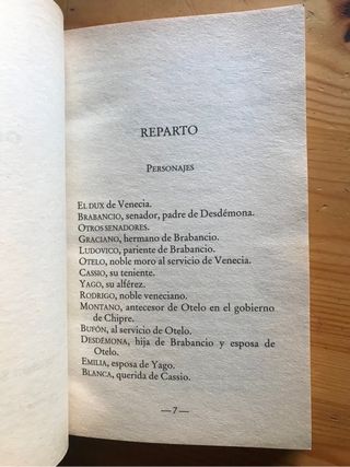 Otelo. William Shakespeare