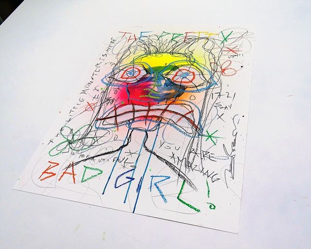 Dipinto intitolato:» La ragazza piuttosto cattiva»