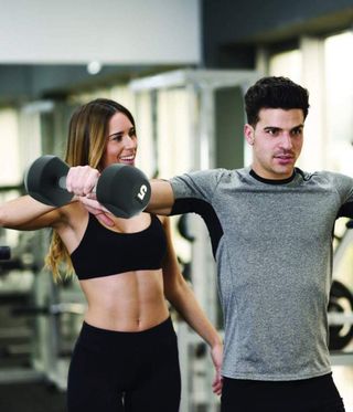 Mancuernas de peso para gimnasio