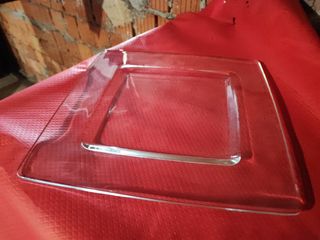 Piatto / Vassoio grande vetro trasparente