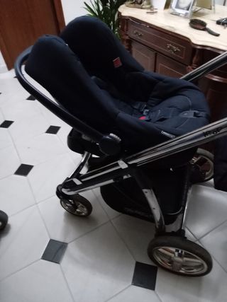 carricoche bebecar con cuco,capazo y silleta