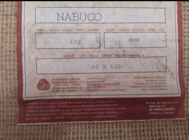 Juego de dos alfombras Pura lana virgen