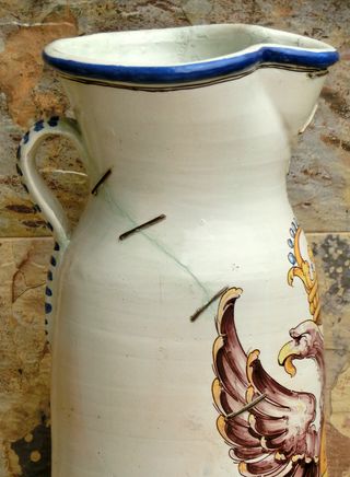 CERÁMICA TALAVERA ÁGUILA BICÉFALA NIVEIRO RARO