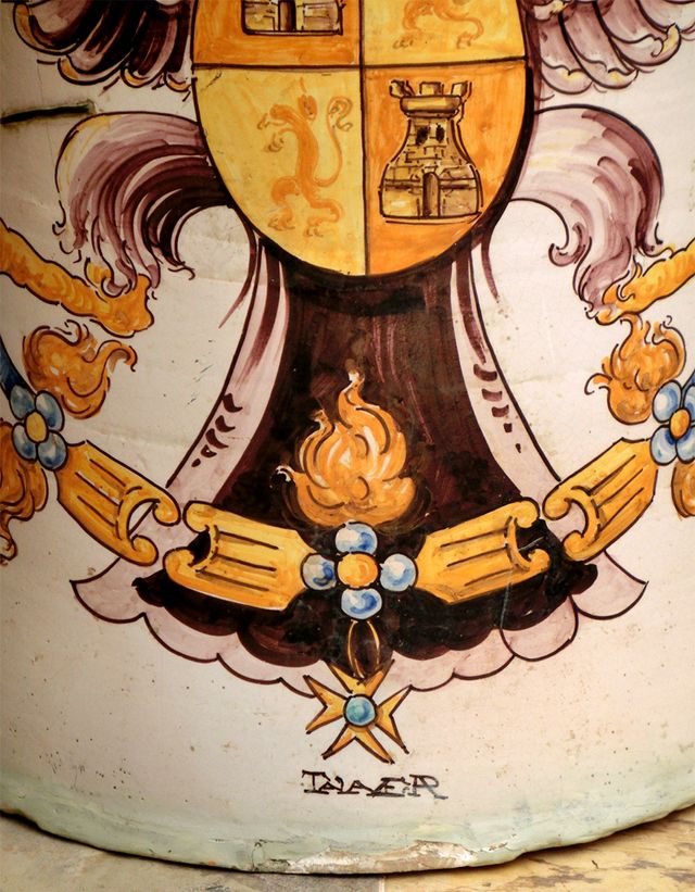 CERÁMICA TALAVERA ÁGUILA BICÉFALA NIVEIRO RARO