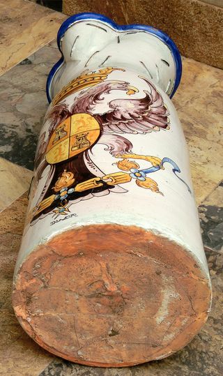 CERÁMICA TALAVERA ÁGUILA BICÉFALA NIVEIRO RARO