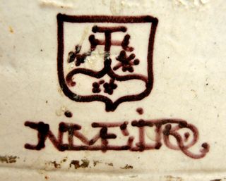 CERÁMICA TALAVERA ÁGUILA BICÉFALA NIVEIRO RARO