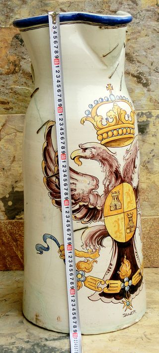 CERÁMICA TALAVERA ÁGUILA BICÉFALA NIVEIRO RARO