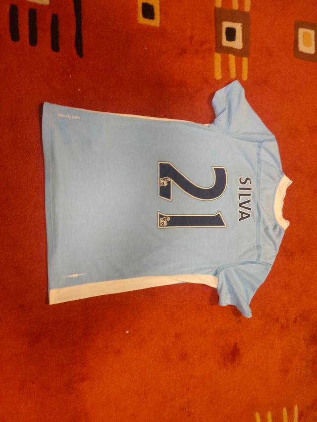 camiseta Manchester City silva 21 temporada 2011-2