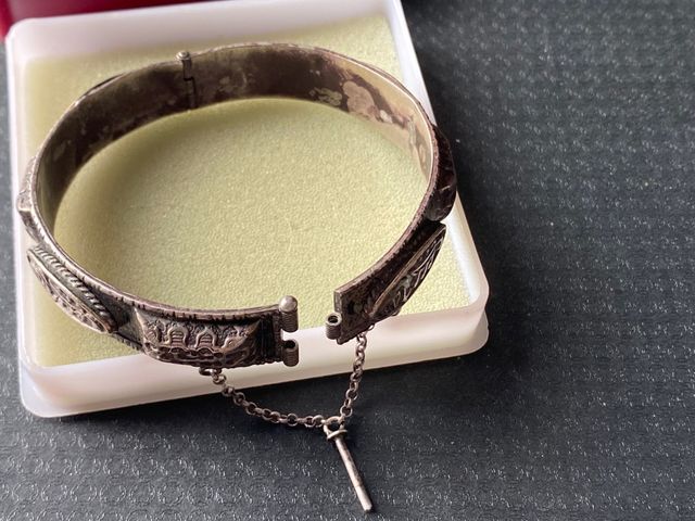 brazalete antiguo plata