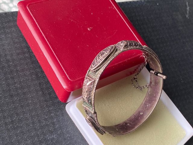 brazalete antiguo plata