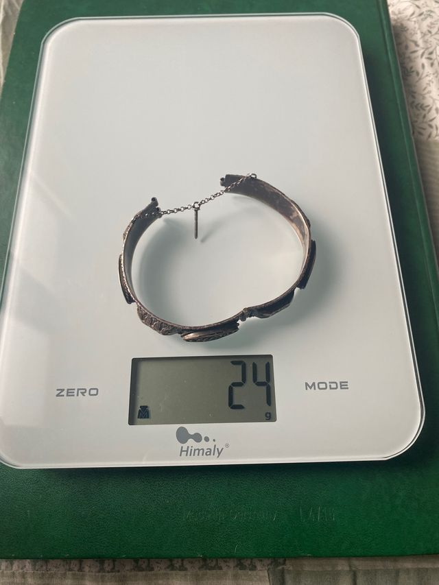 brazalete antiguo plata