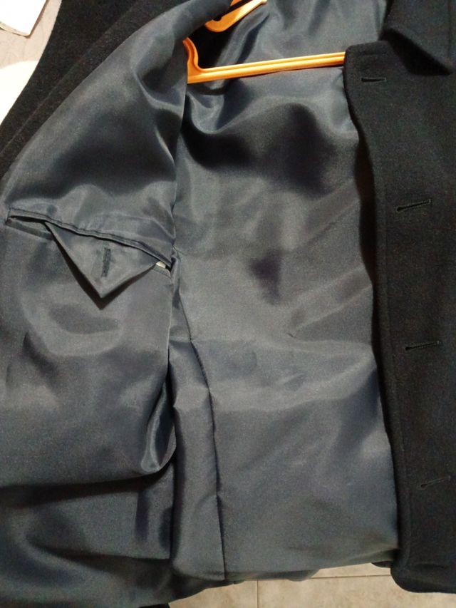 Chaqueta azul marino de paño tipo americana