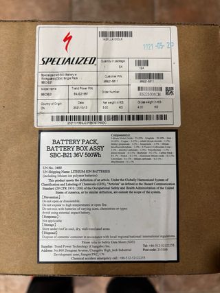Batería Specialized M3 Turbo Levo My22 500w