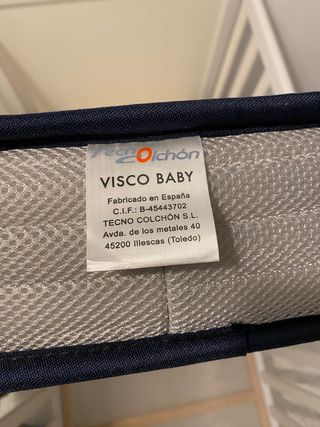 Cuna bebe con colchon visco