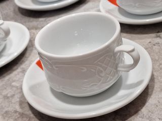 Juego 6 Tazas porcelana café
