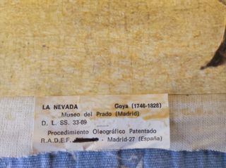 Oleografia. "La nevada"