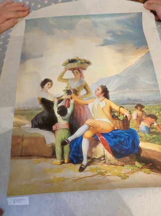 Oleografia. "La vendimia"
