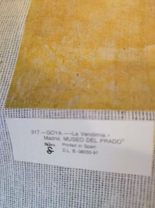 Oleografia. "La vendimia"