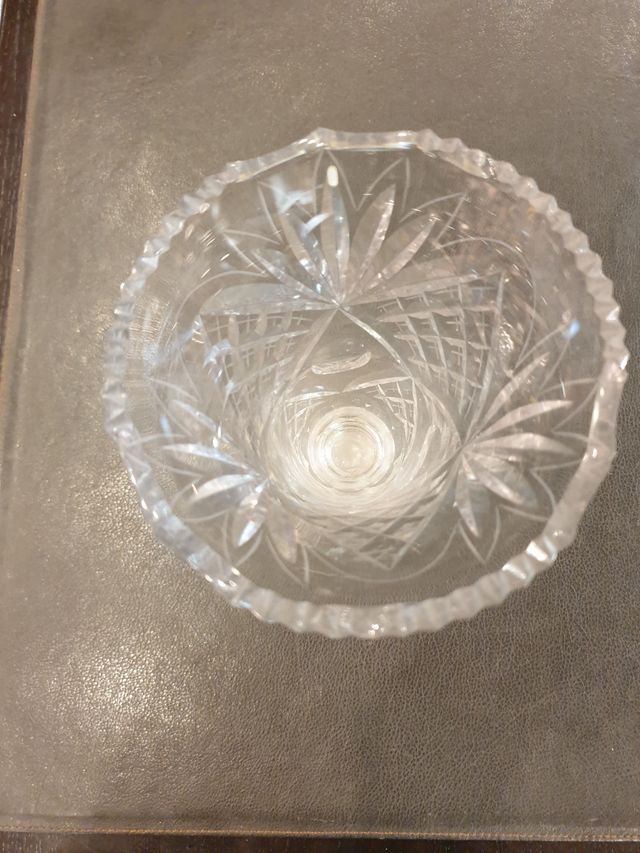 Jarron cristal antiguo