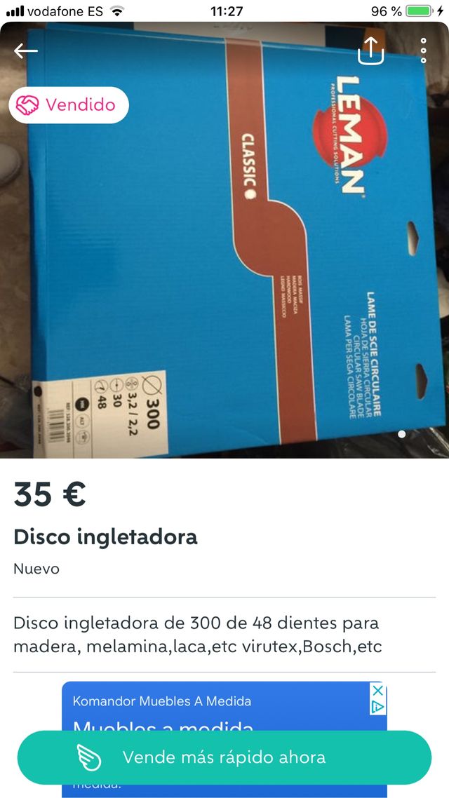 Disco ingletadora