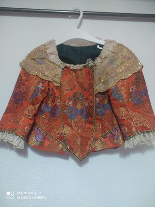 traje de fallera niña + aderezo + peinetas