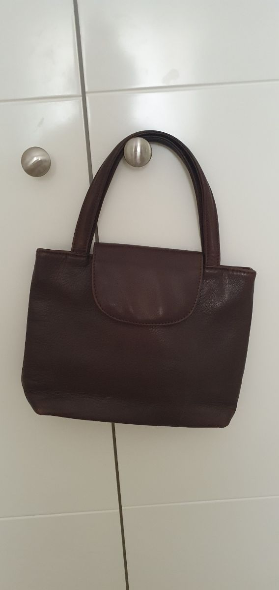 Bolso piel marron
