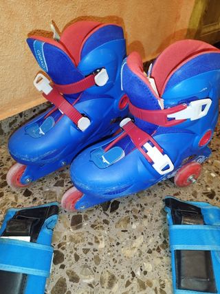 patines iniciación con protecciónes