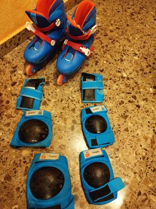 patines iniciación con protecciónes