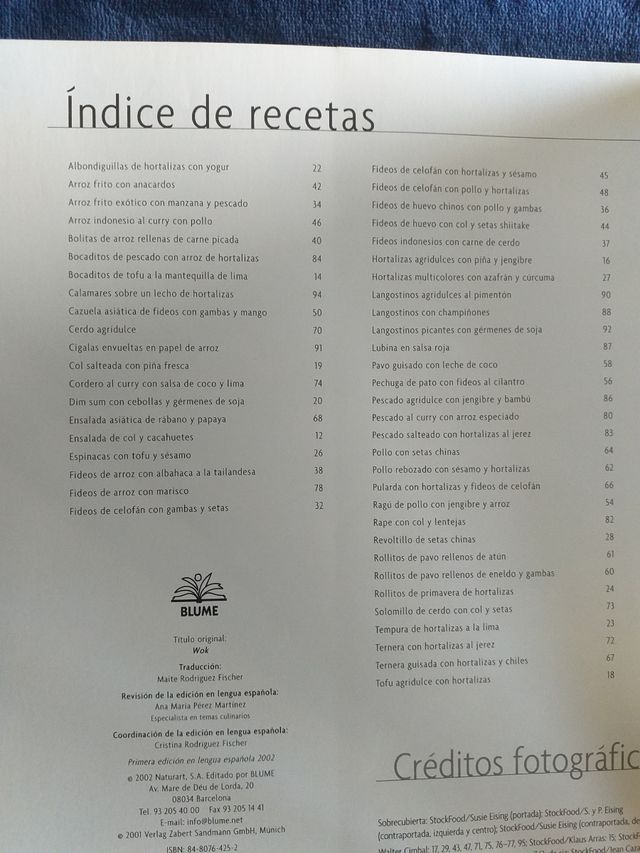 MC Libro cocina Wok Blume