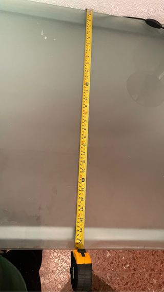 Mesa oficina cristal 160x78