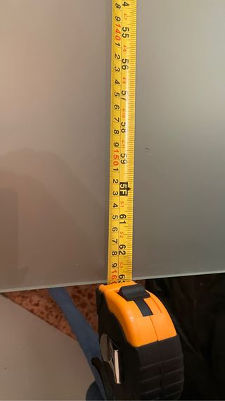 Mesa oficina cristal 160x78