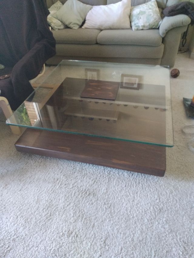 mesa de cristal baja