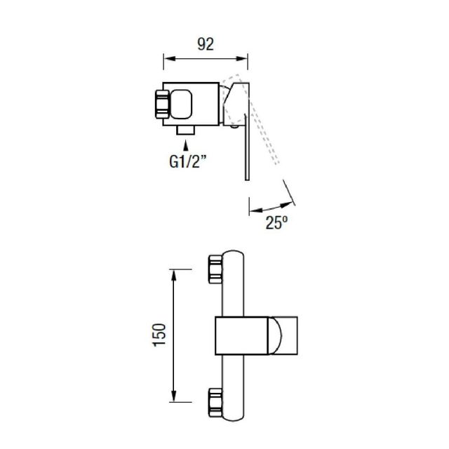 MONOMANDO DUCHA MODELO BOSTON