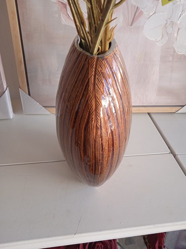 Jarrón cerámica oval