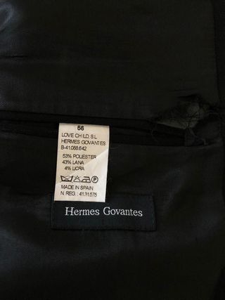 Traje Hermes Govantes talla 56