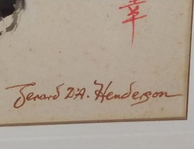 ACQUERELLO SU CARTA di Gerard D'Alton Henderson