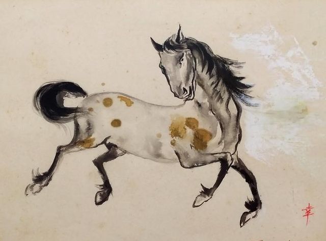 ACQUERELLO SU CARTA di Gerard D'Alton Henderson