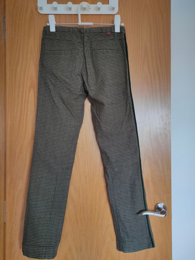 Pantalón de cuadros verde