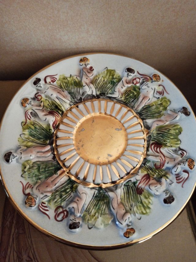 Capodimonte 4  tazzine da caffè c/ piattino