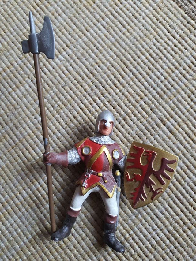 3 Soldados medievales Papo. Comprados en Alemania.